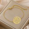  Witchcraft Tetragrammaton Pentagram Bracelet Stainless Steel Magical God Name Pentacle Bracelets Solomon Amulet Jewelry