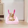 Cat Bed For Indoor Cats Cartoon Rabbits Shape Puppy Sleeping Bed Soft And Comfortable Calming Detachable Pet Warm Nest For Dogs