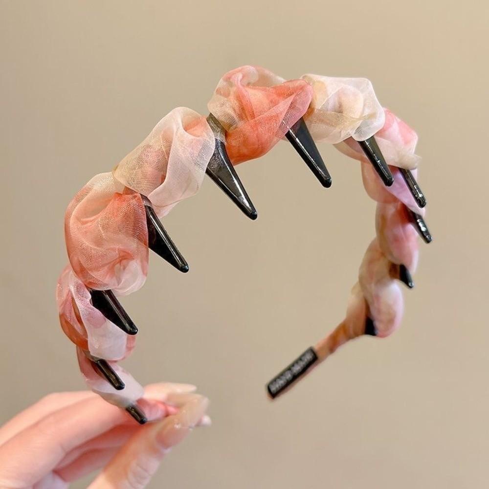 U Shape Hairband Pleated Hair Comb Fashion Hair Hoops  Hair  Accessories