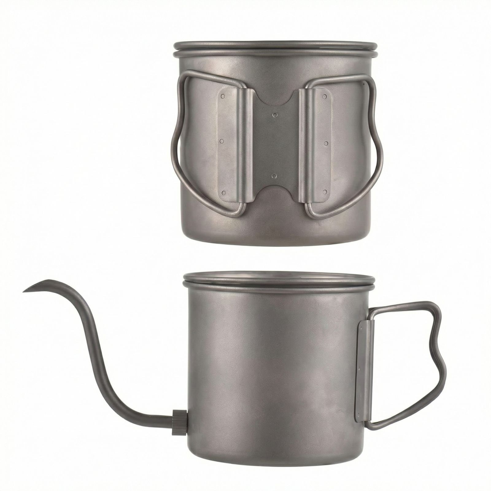 

Титановий похідний чайник - Кавник зі знімним носиком One Size