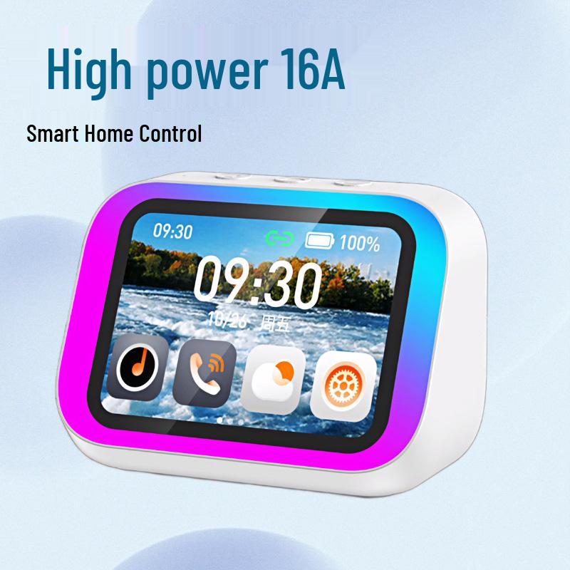AI Voice Speaker with Hands-free Calling, Music Playback, Photo Album, Time Reporting, Weather Forecast, and Smart Alarm Clock