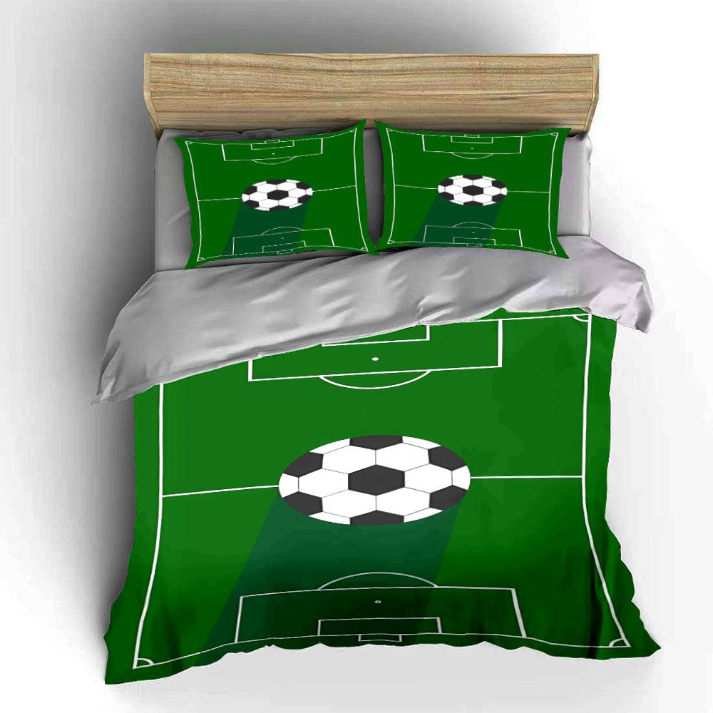 Soccer Field and Ball. Bedding Sets Duvet Cover Sets Duvet Covers Pillowcases(1*Duvet Cover 2*Pillowcases Without Duvet Insert)