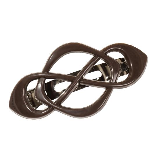 Vintage Französische Haarspange Chinesische Knotenform Metallfeder Haarnadel Rutschfest Starker Halt Hinterkopf Haarspange Haaraccessoires