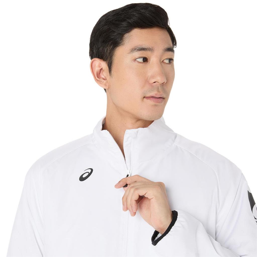 ASICS Training Wear Padded Windbreaker Jacket Unisex Size 100 XS 2031F178, Adult, (Brilliant White),