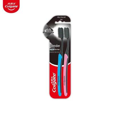 Colgate Slim Soft Binchotan Charcoal Toothbrush 2-Pack
