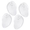 4pcs Insoles Comfort Healthy Material Non Slip Invisible Cushions Metatarsal Forefoot Pads Reusable Washable Toe Inserts