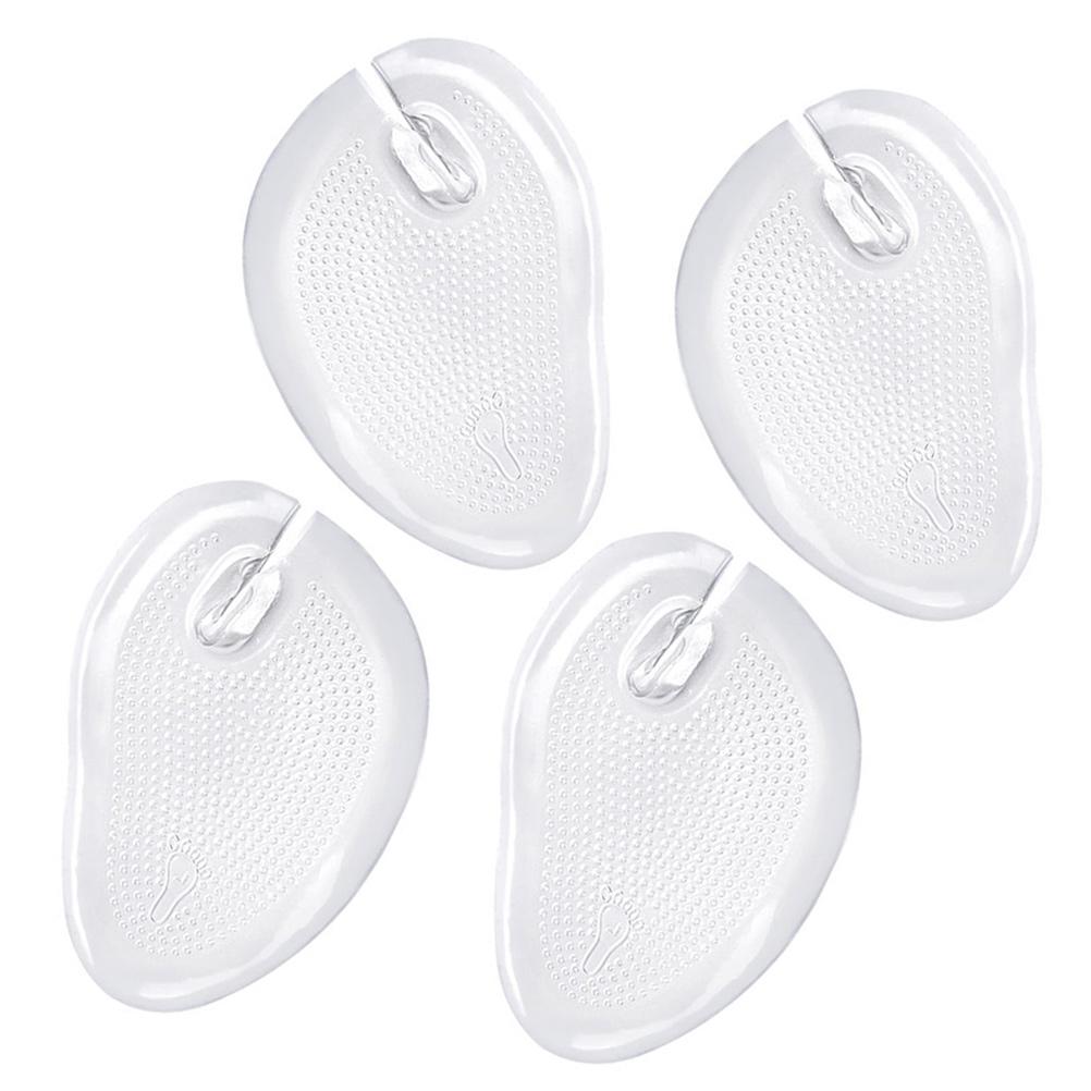 4pcs Insoles Comfort Healthy Material Non Slip Invisible Cushions Metatarsal Forefoot Pads Reusable Washable Toe Inserts