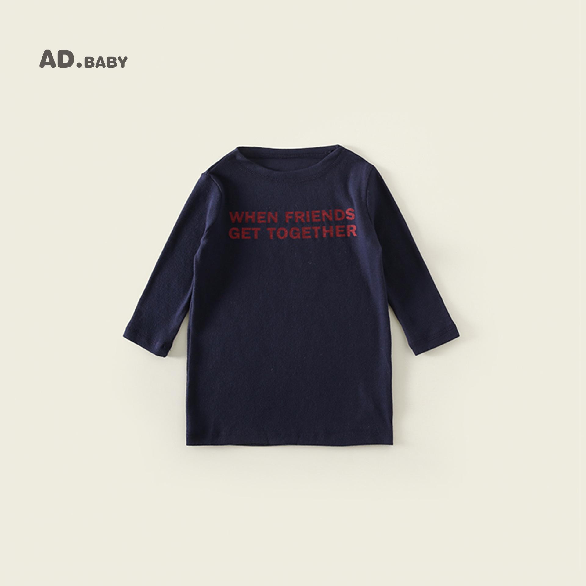 

Детская футболка с длинным рукавом в корейском стиле, осень 2025: Приятная к коже детская толстовка-базовый слой 90 cm