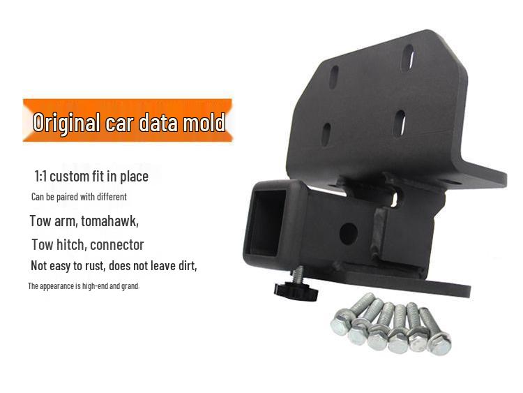 Prado Off-Road Tow Bar with Square Rear Bumper and Anti-Collision Feature