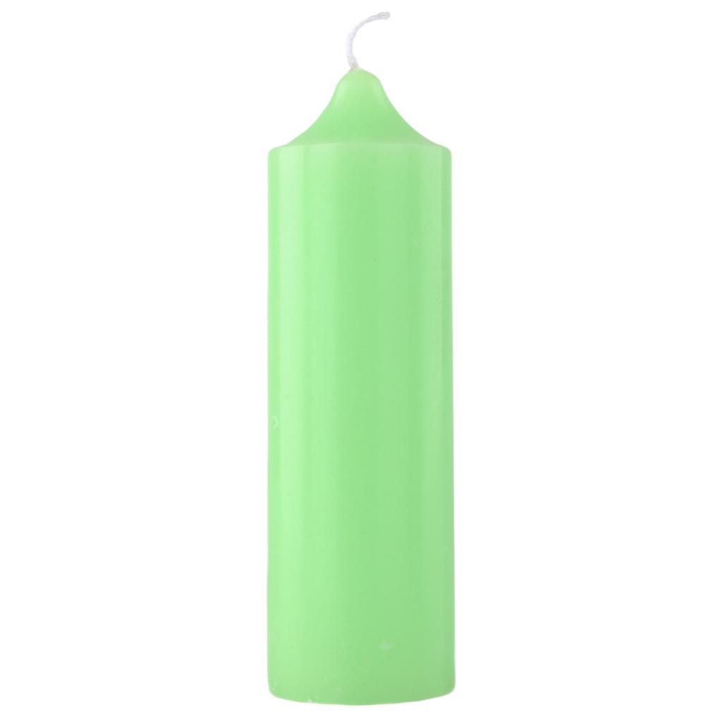 Odorless Pink & Blue Thick Wax Candles for Home Decor & Emergency Use