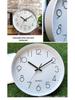 10-Inch 3D Digital Quartz Wall Clock - Silent Sweep, Plastic, 25cm Wall-Mounted
