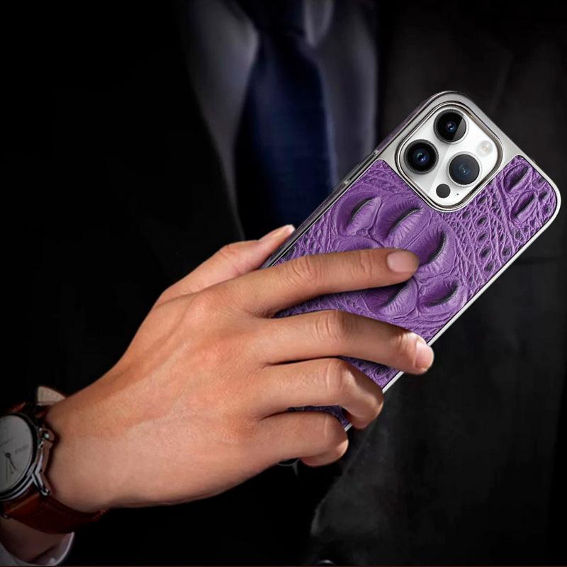 Luksusowa skórzana obudowa do iPhone'a 16 Plus 15 14 13 12 Pro Max odporna na wstrząsy jednokolorowa hybrydowa obudowa TPU z miękkiego pu