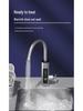 Rubinetto Istantaneo Intelligente per Acqua Calda: Schermo Grande Acciaio Inossidabile, Frequenza Variabile, Temperatura Costante per Cucina