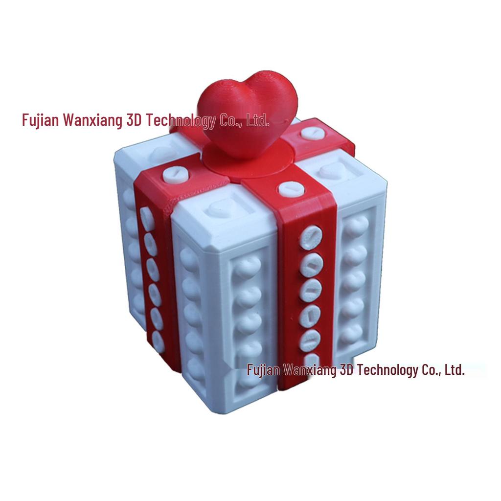 3D-gedrucktes Valentinstags-Nervgeschenk-Box-Ornament