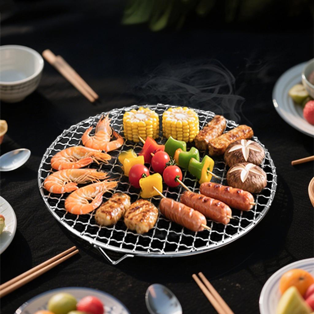 Stainless Steel BBQ Grill Grates Replacement Mesh Wire Net Cooking Rack for Outdoor Camping Barbecue Accessories