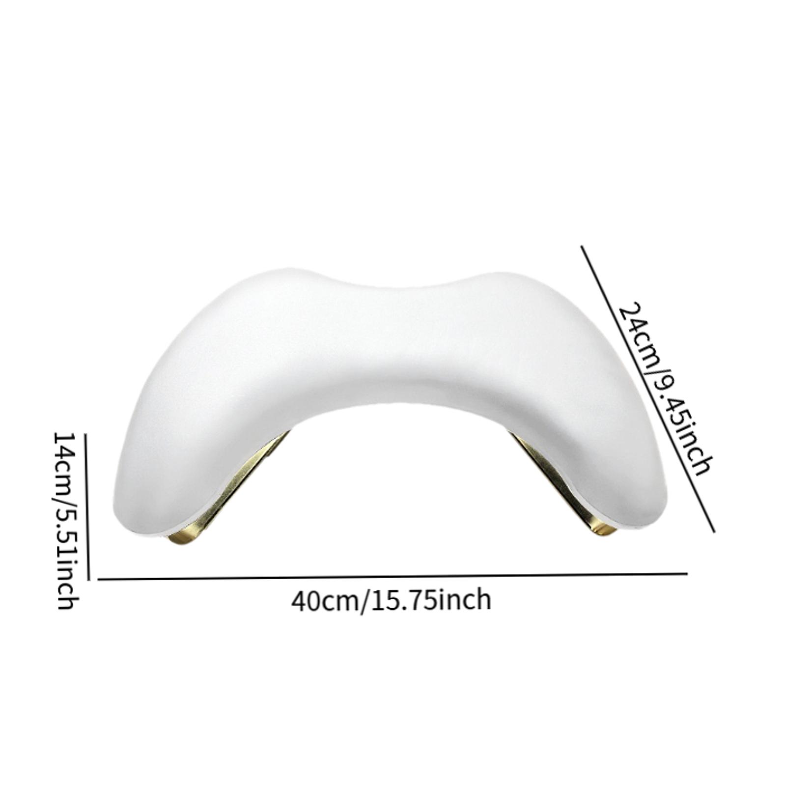 Nail Arm Rest U Shaped Pillow Nail Hand Cushion Nail Art Hand Pillow  Hand Cushion Non Slip PU Material with Phone Rack for Nail белый
