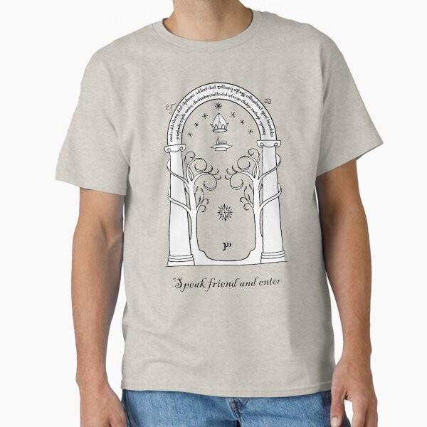Door of Moria Classic T-Shirt T-Shirt Made in US/AUS Size S-2XL Unisex T-Shirt L