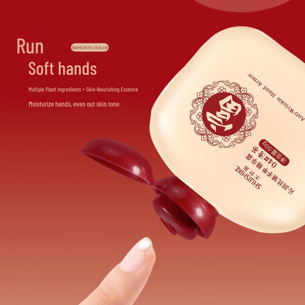 Luxury Travel-Size Moisturizing & Anti-Wrinkle Hand Cream Gift Set with Nail Care Essence