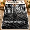 Flannel BlanketThe Weeknd Custom Name Text Personalized Soft Warm Throw Blanket Home Decor Gift