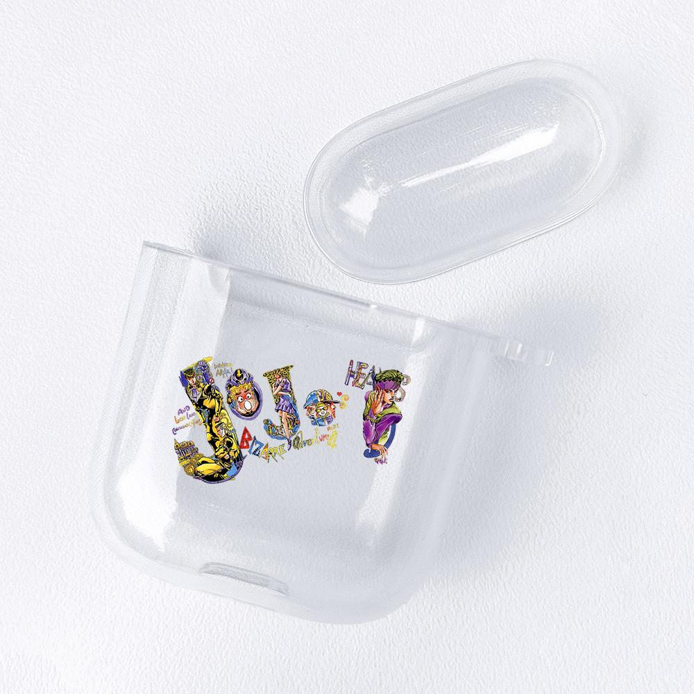 Anime Manga JoJos Bizarre Adventure Soft TPU Case for AirPods 3 2 1 Pro Cute Transparent Airpod Pro Airpod Cases Luxury