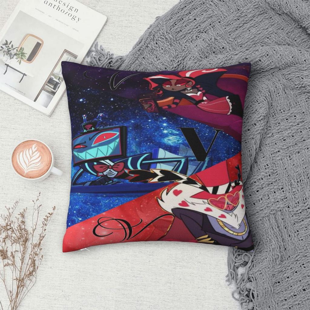 Y2K Home Hazbines Hoteles Alastor Vox 2Decoration Pillowcases Stuff Pillow Covers Square Multi Size