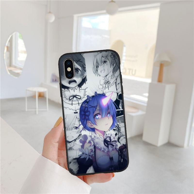 CJ48 Emilia Re Zero Ram Rem Phone Case for Samsung Galaxy S20 S21 S22 Ultra FE + Plus A21S A22 A24 A25 A26 A30 A30S A31