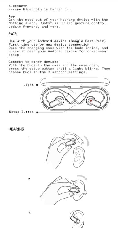 Nothing Wireless Earphones Nothing Ear (open): [VGP 2025 Award Winner] / Open-ear / Does not block the ears / Ear hook included / Bluetooth 5.3 / Up t