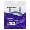 Qoltec Cable Patchcord FTP | CAT6 | 2 x RJ-45 | 1m | High speed | Gold | Shielded