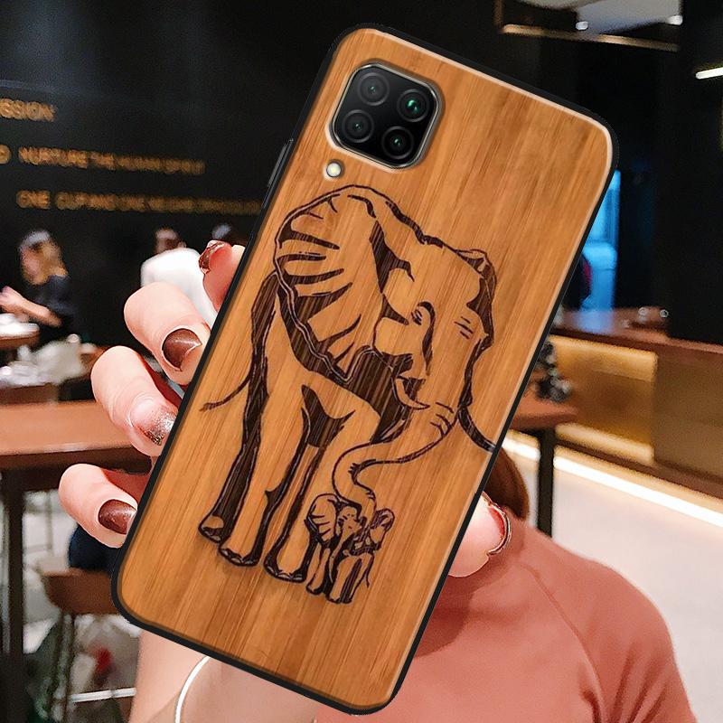 Natural Bamboo Wood Pattern Print For Huawei Honor X8a X7a X9a X8 50 70 90 Lite Magic5 Pro P20 P30 P40 P50 P60 Nova 9 5T Case