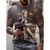 2026New Men's Cool Tattoo Girl Graphic T-Shirts Street Trend 3D Print Personality