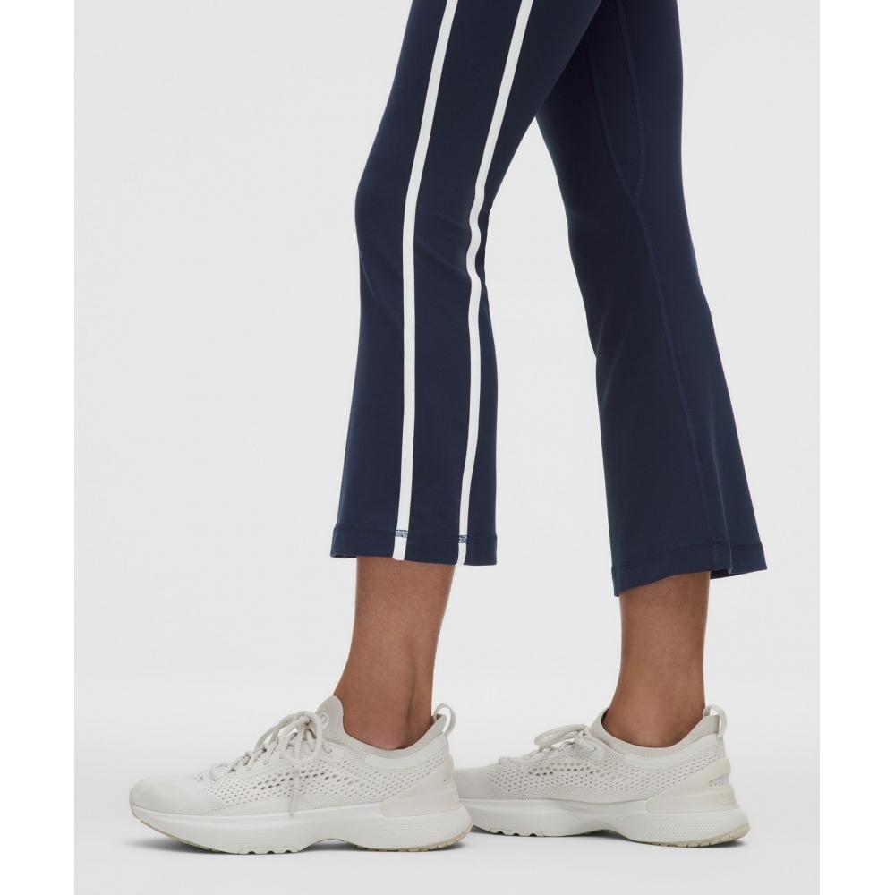 Lululemon Nulu Sporty Trim Mid Rise Flared Pant Club Blue White