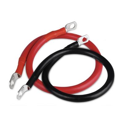 2pieces Rust-resistant Battery Connector With Red Black Cable Lugs For Automotive And Marine Use 20mm   4 AWG