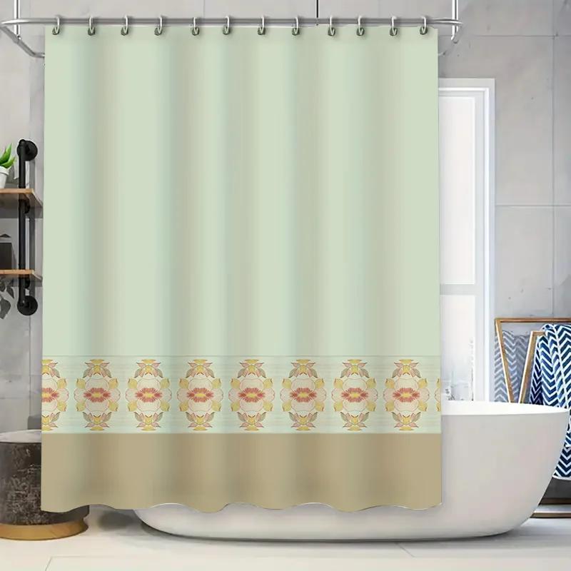 

Beautiful Shower Curtain With Elegant Pattern Perfect For Home Decorations In Bathrooms W60H190(CM)-1 Pcs