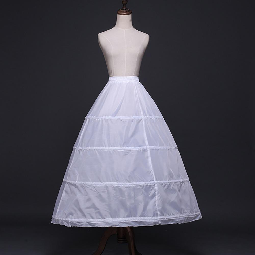 4-kruhová spodnička Dlouhá krinolínová sukně Nové Květinové šaty Doplňky