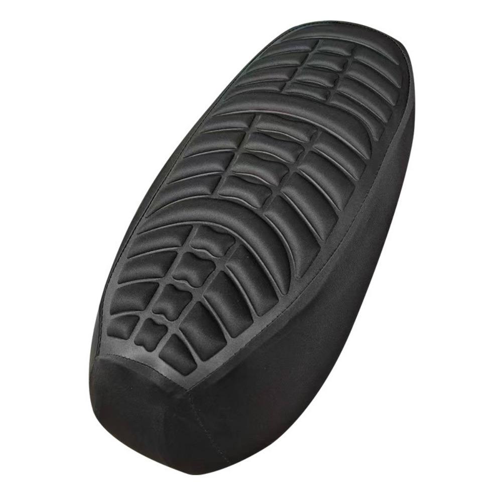 

Thick 3D Motorcycle Seat Cover High Elasticity Shock Absorbing Cushion for Electric Bike L чёрный