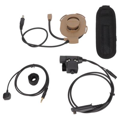 HD01 Motorcycle Unilateral Headset +U94 PTT Noise Cancellation Comfortable Military Earpiece for