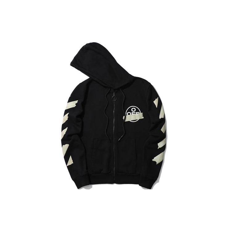 OFF WHITE Arrows Zip Up Hoodie OMBE001G20FLE0021048