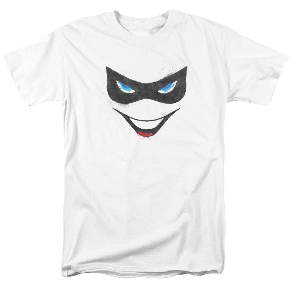 Batman Harley Quinn Face Twisted Smile DC Comics Licensed Adult T-Shirt S разноцветный