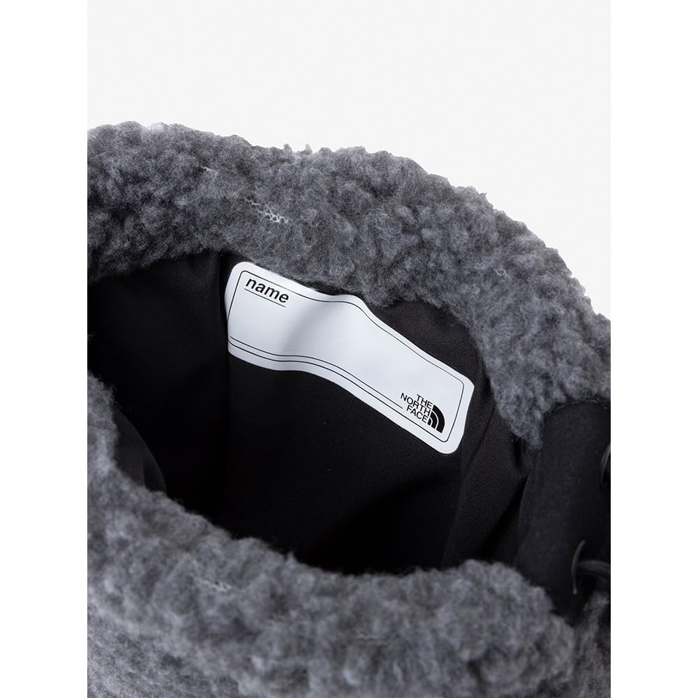 The North Face K Nuptse Bootie VII Mixed Size 16 Fleece, Charcoal/TNF Black,