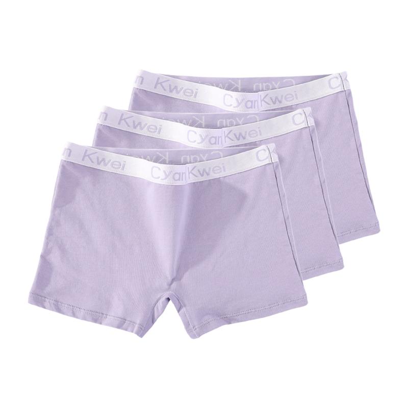 

3 шт. Нижнее белье с высокой талией, женские трусы-боксеры, трусы больших размеров, мягкие и удобные трусы 3XL