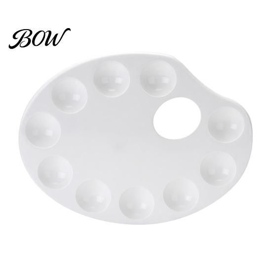 Multipurpose Color Tray Paint Palette, Ten-hole Mixing Tray, Durable Thickened Student Painting Tools Plastic Art Supplies, for Watercolor Acrylic And
