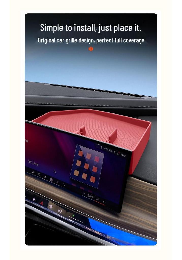 Caixa de Armazenamento de Silicone para Série 3, 5, 7 & X3, X5, X6, X7 da BMW - Console Central
