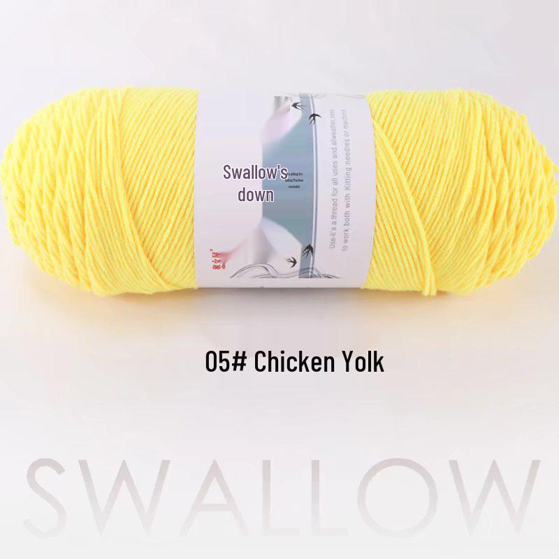 Large Skein 5-Ply Milk Cotton Yarn: Luxurious Plush for Doll Making & Seat Cushions, Available in 80 Colors