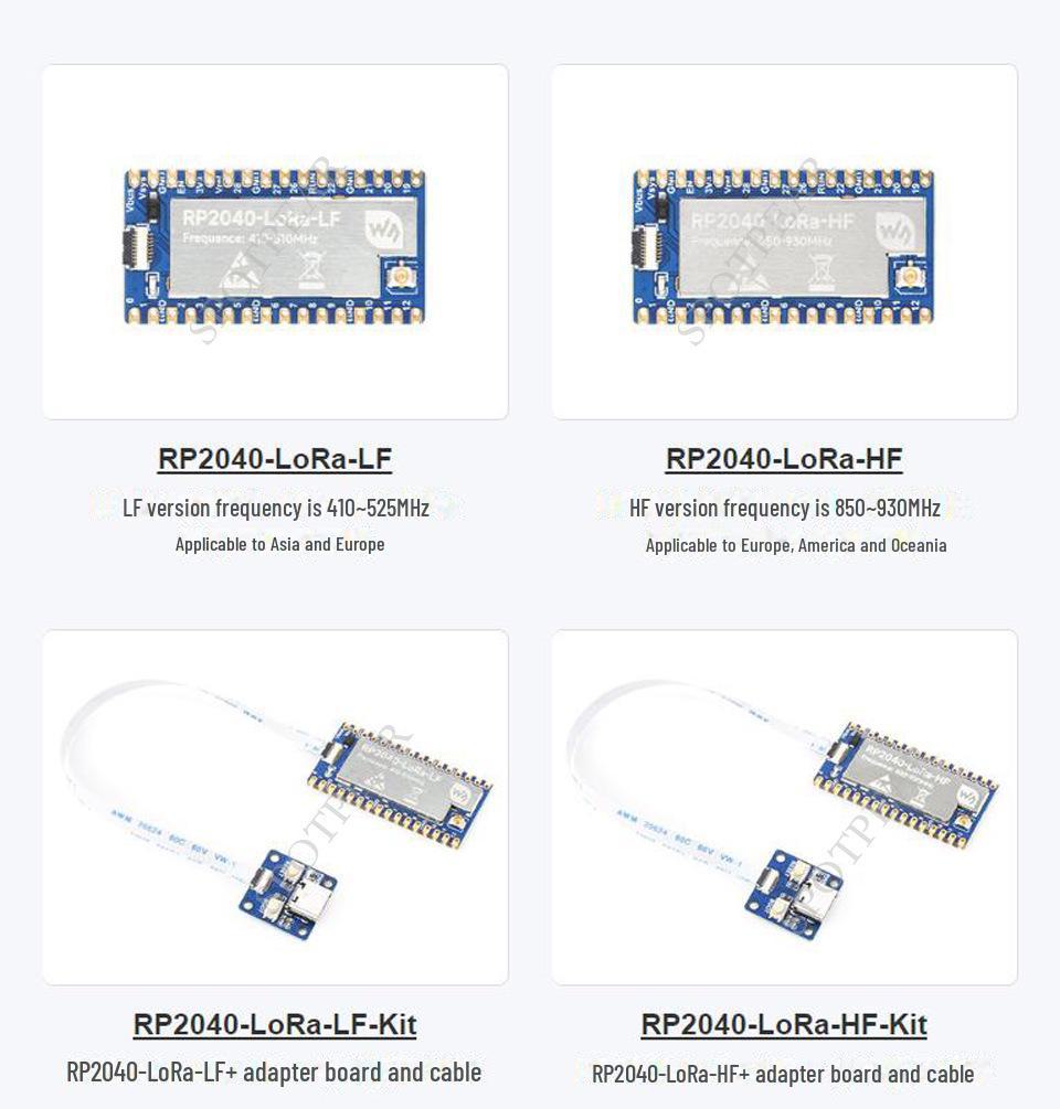 Raspberry Pi Pico RP2040 LoRa SX1262 Development Board with USB Interface for Long-Distance RF Communication