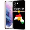 K-Kurdistan Flag Phone Case for Samsung Galaxy S23 S20 FE S22 S21 Ultra M21 M22 M32 S10 S10E S9 S8 Plus 5G Transparent Shell Bag