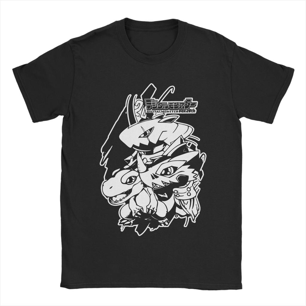 Neuheit digimon adventure garurumon T-Shirt Herren Baumwolle Kurzarm Rundhals Sommerkleidung