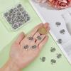80PCS Tibetan Style Alloy Pendants Heart Cadmium Free & Lead Free Antique Silver 18x17x1mm Hole: 1mm