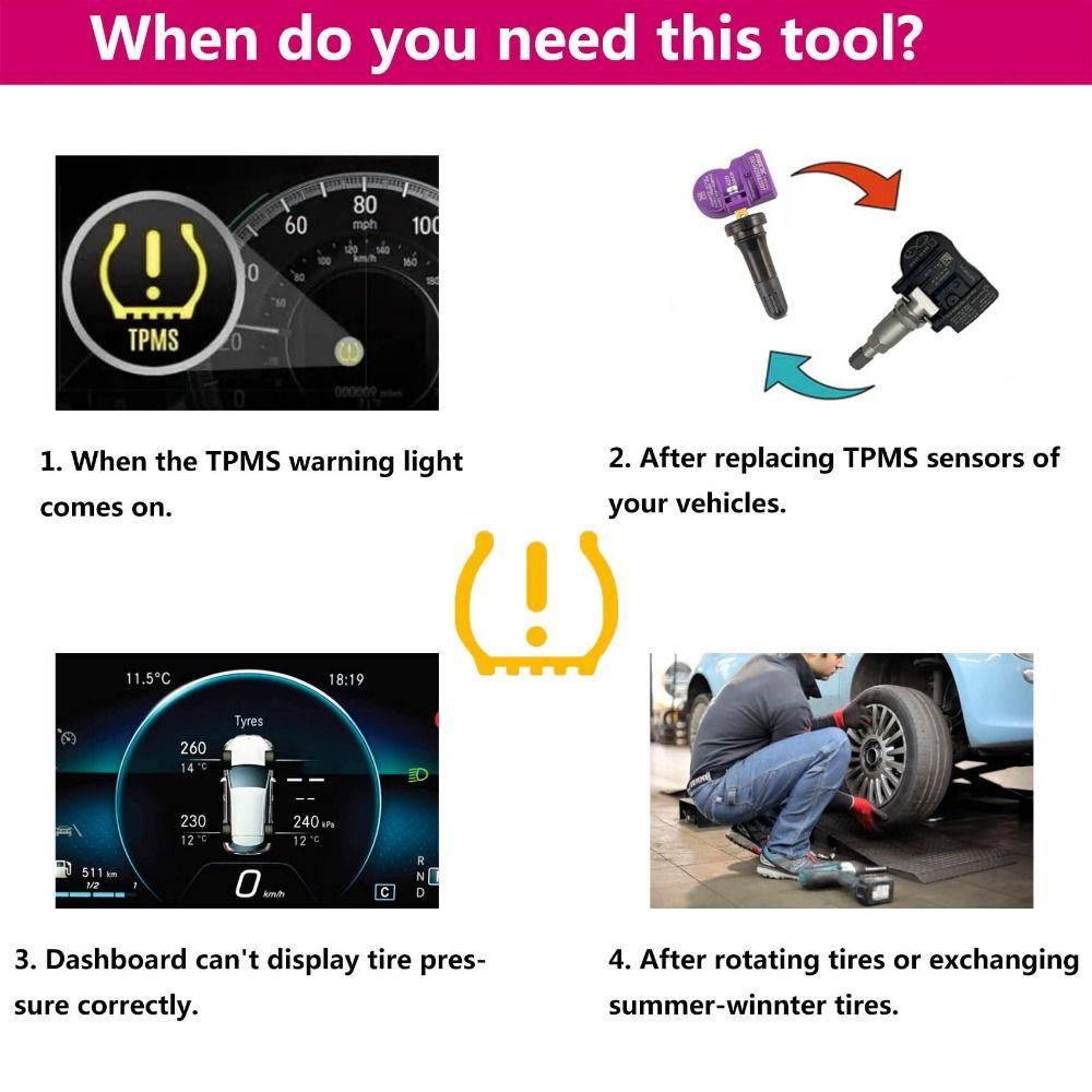 Originální senzor TPMS Resetovací nástroj pro senzor EL-50448 Monitor tlaku v pneumatikách pro automobily Vozidla GM