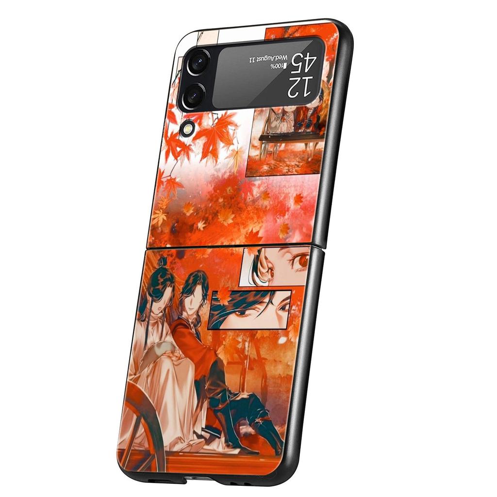 TGCF Heaven Official’s Blessing Luxury Phone Case For Samsung GalaxyZ Flip 4 5 Fold Hard PC Shell For Samsung Z Flip 3 Cover