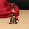 Bell Keychain Good Sound Bell Feng Shui Wind Chime Brass Small Bell Momofuku Buddhist Bell Good Luck Feng Shui Goods Luck Good Sound Amulet [Lanito]
